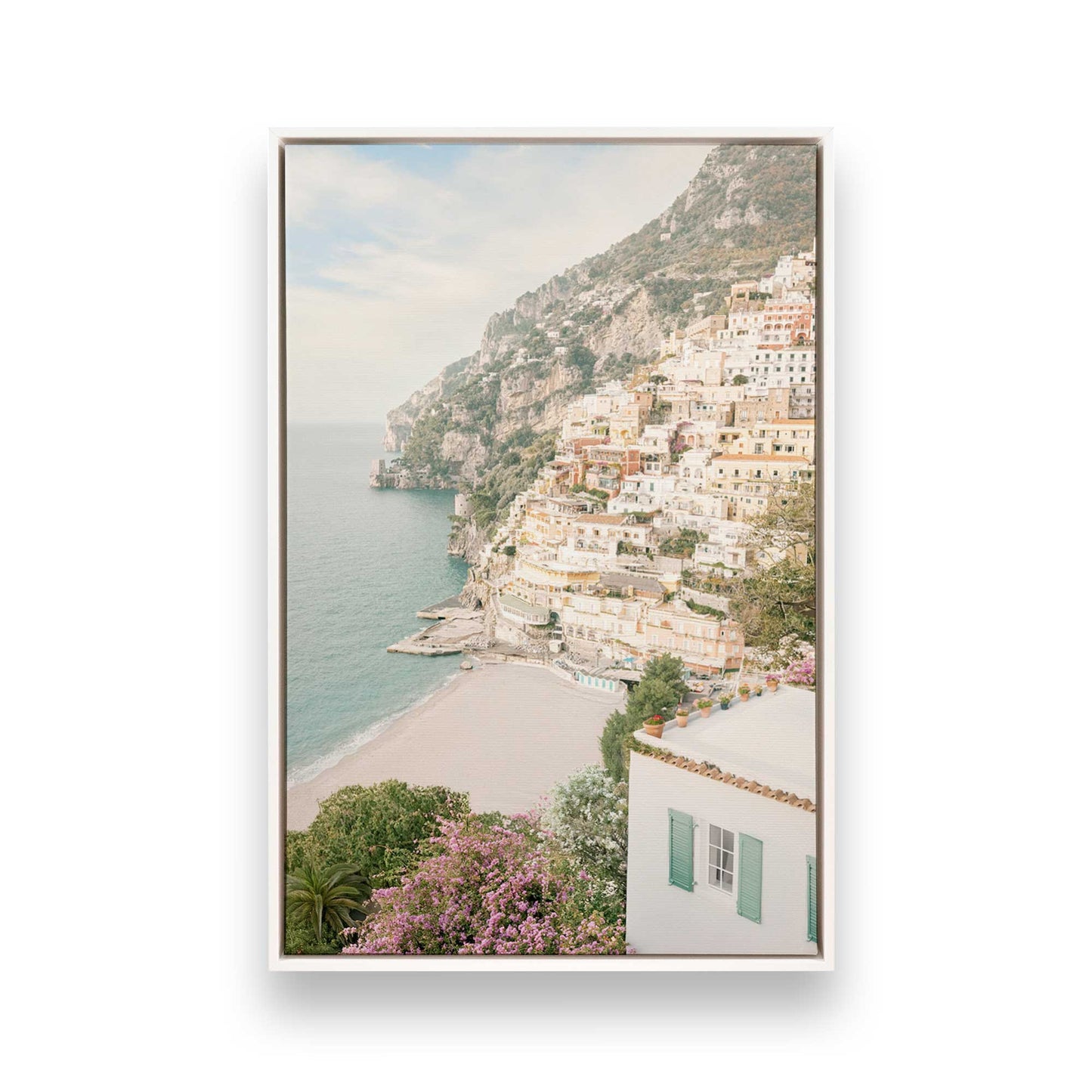 [Color:Opaque White], Picture of art in a White frame