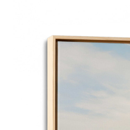 [Color:American Maple], Picture of art in a American Maple frame at an angle