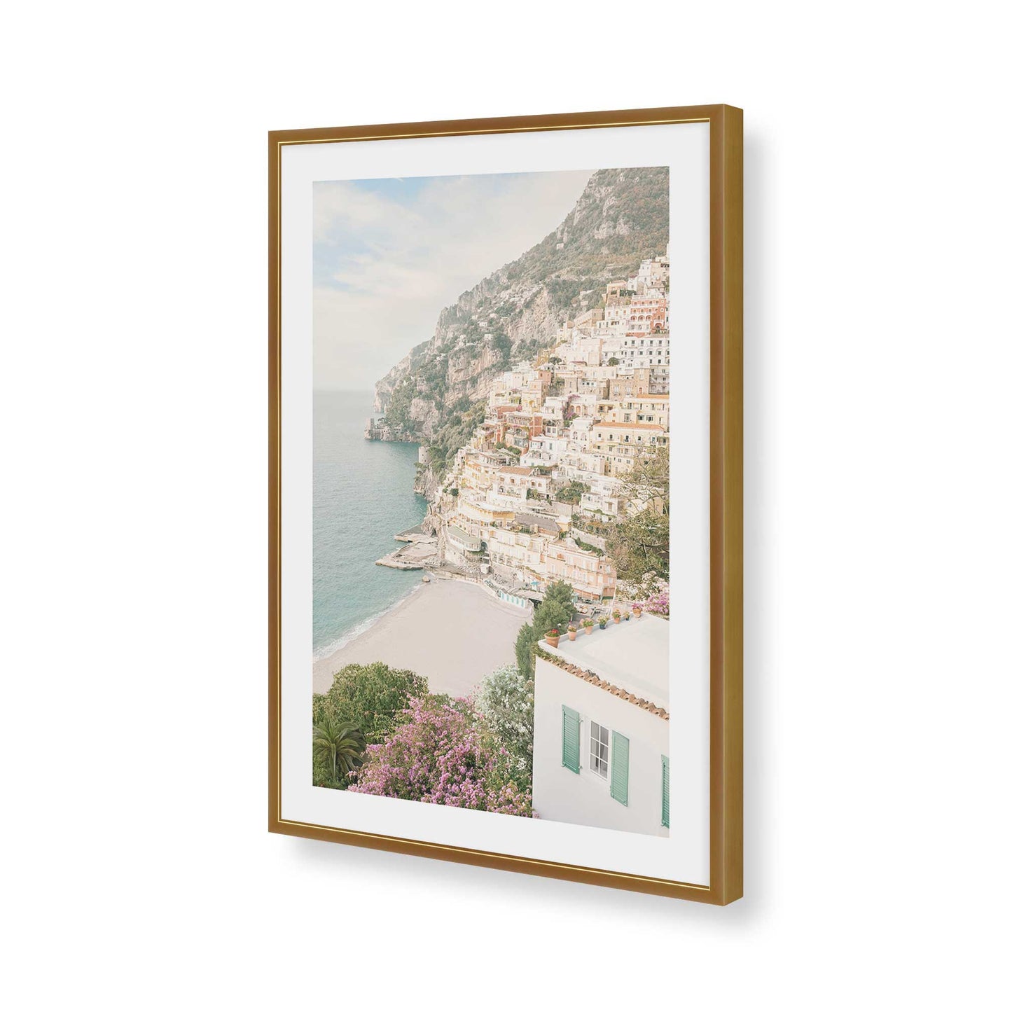 [Color:Polished Gold], Picture of art in a Polished Gold frame of the corner
