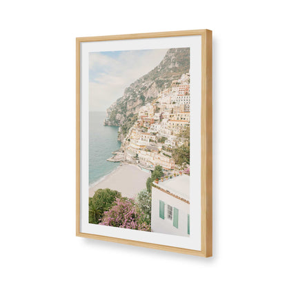 [Color:American Maple], Picture of art in a American Maple frame of the corner