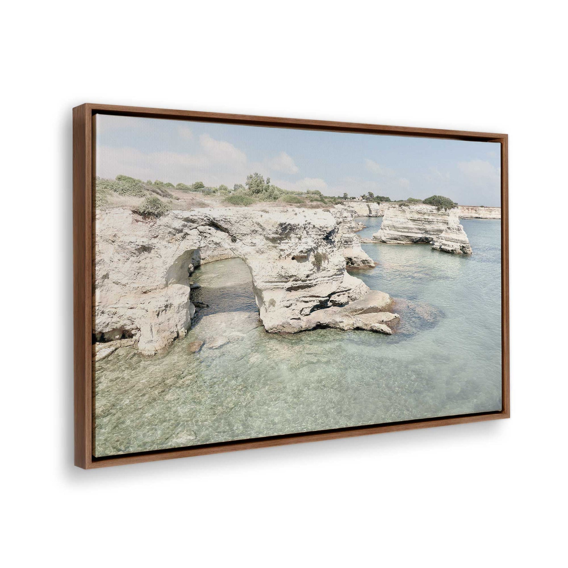 [Color:Walnut], Picture of the corner of the art