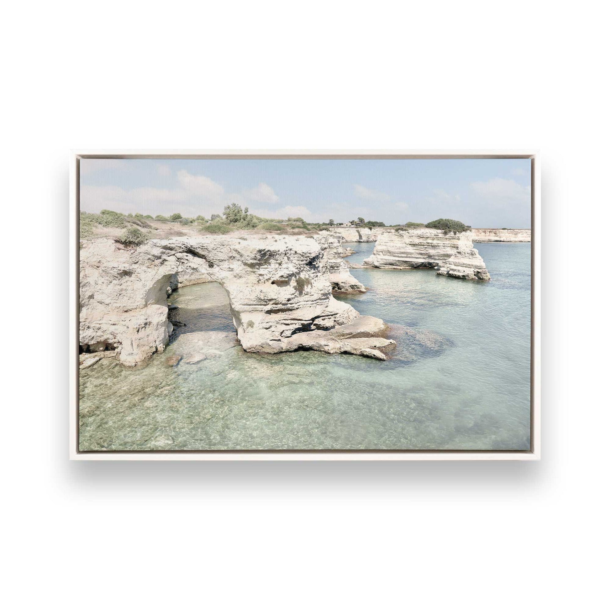 [Color:Opaque White], Picture of art in a White frame