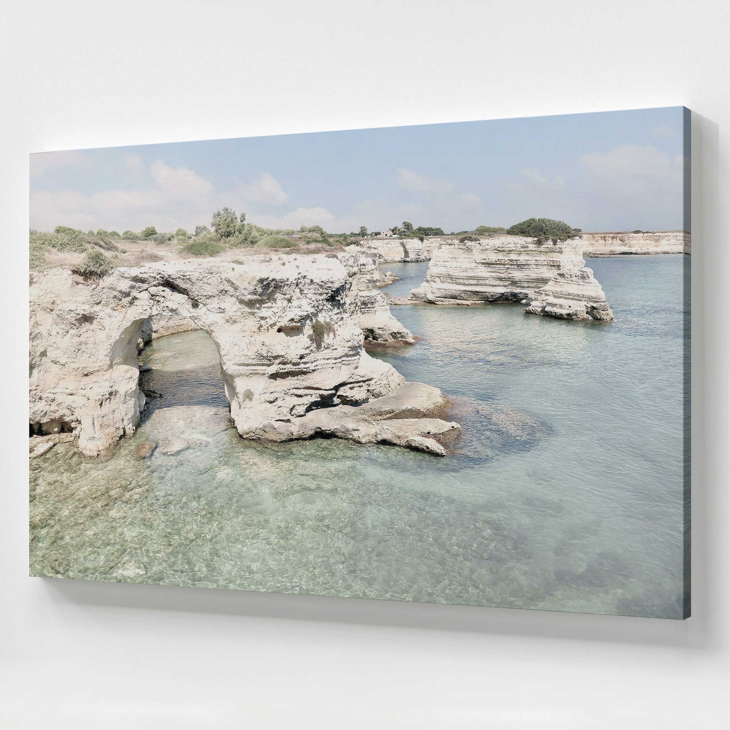 [Color:Stretched Canvas], Picture of art at an angle