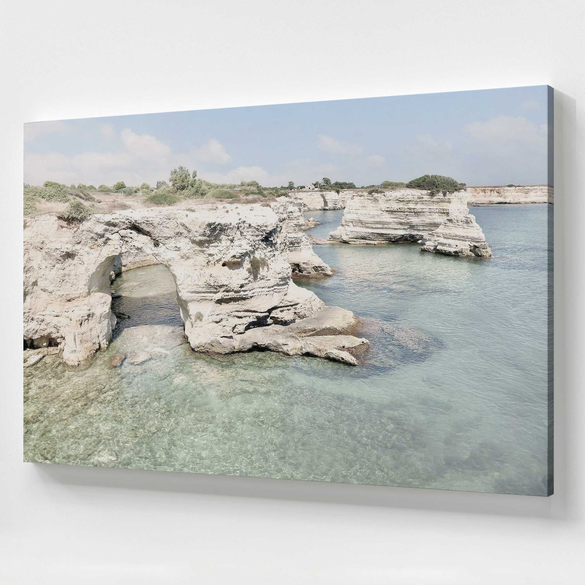 [Color:Stretched Canvas], Picture of art at an angle