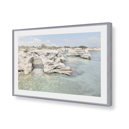 [Color:Polished Chrome], Picture of art in a Polished Chrome frame of the corner