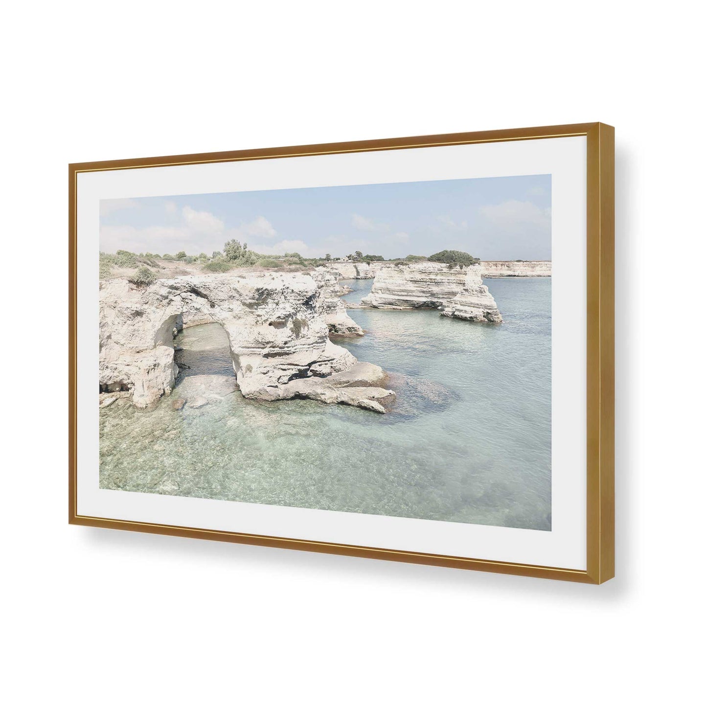 [Color:Polished Gold], Picture of art in a Polished Gold frame of the corner