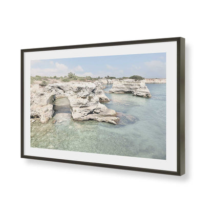 [Color:Satin Black], Picture of art in a Satin Black frame of the corner