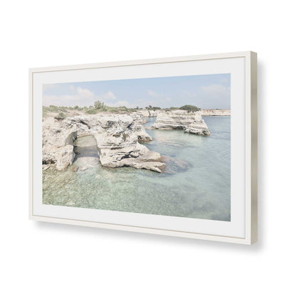 [Color:Opaque White], Picture of art in a Opaque White frame of the corner