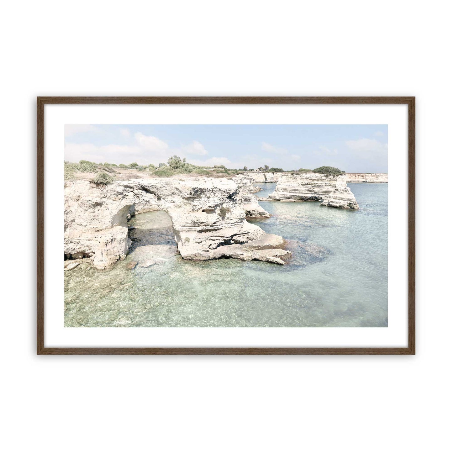 [Color:Walnut], Picture of art in a Walnut frame