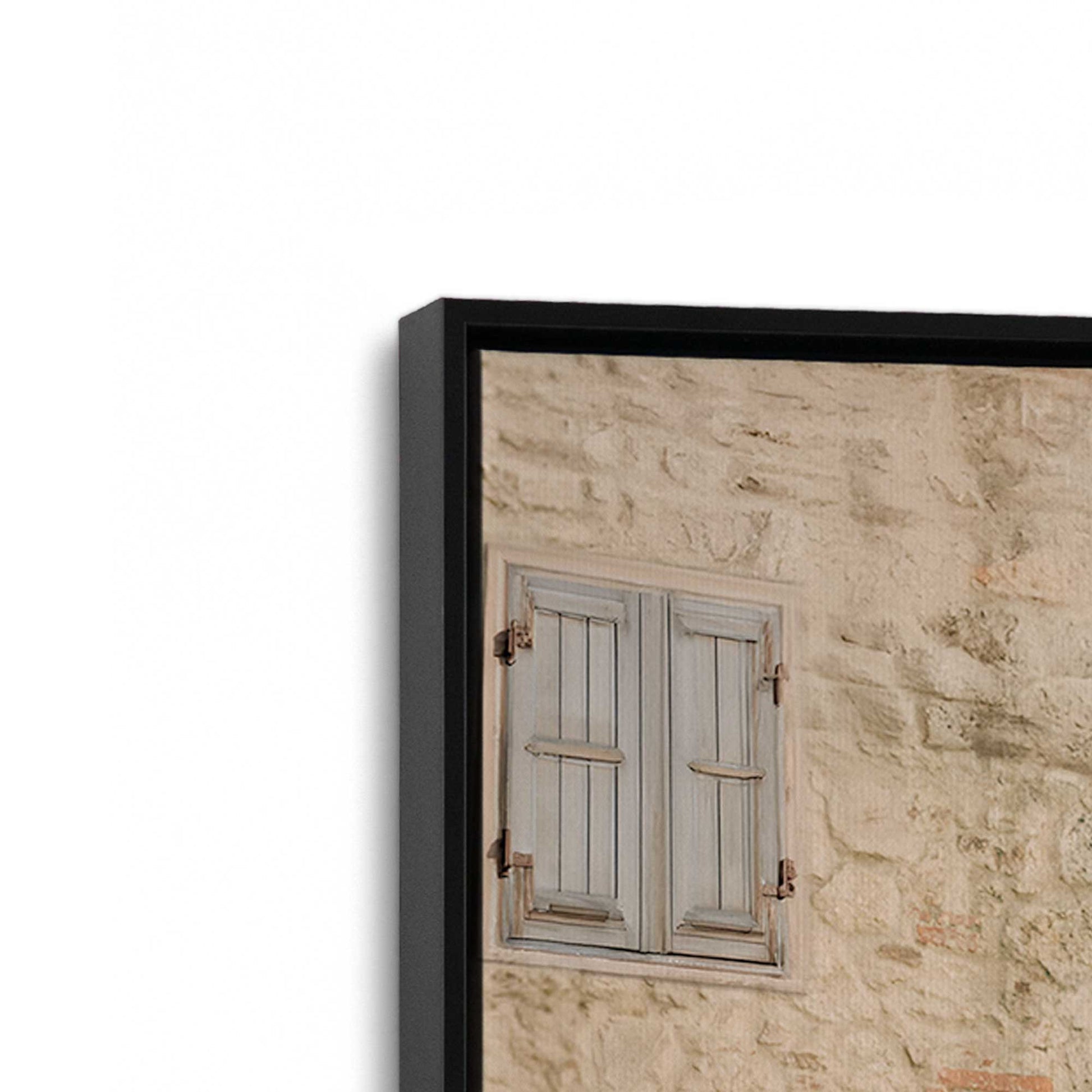 [Color:Satin Black], Picture of art in a Satin Black frame at an angle