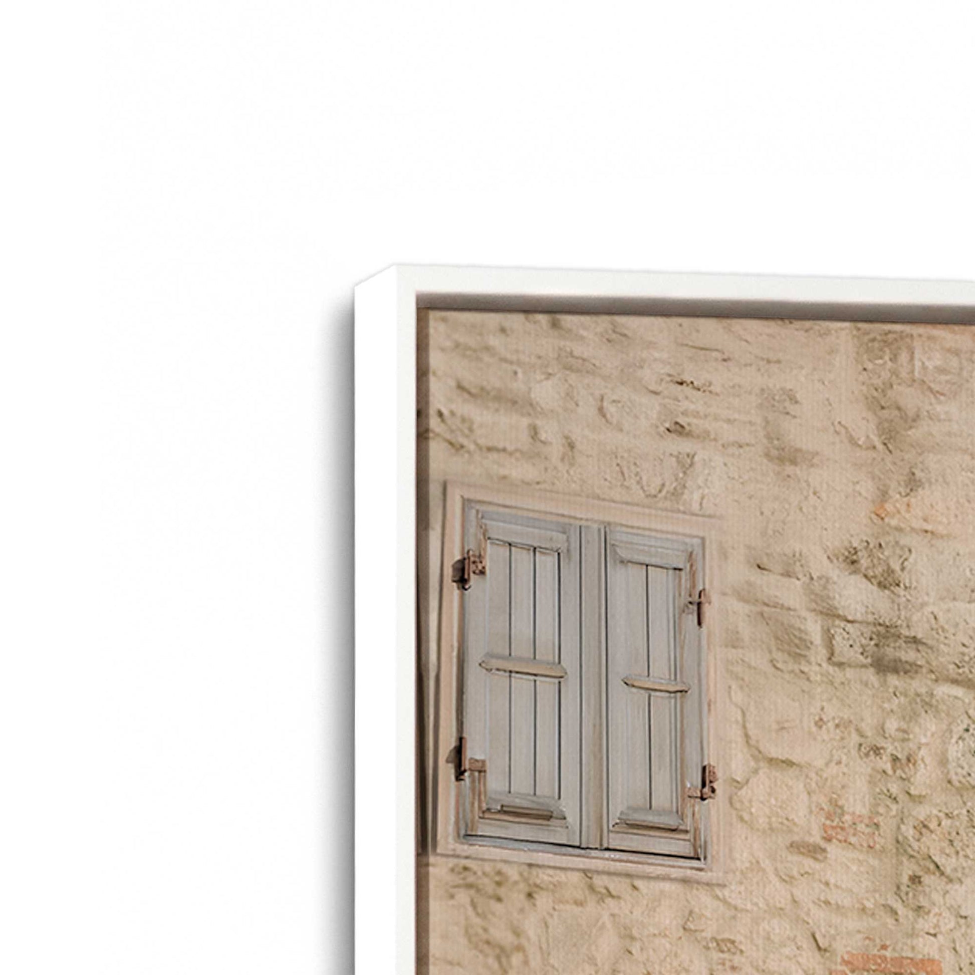 [Color:Opaque White], Picture of art in a White frame at an angle