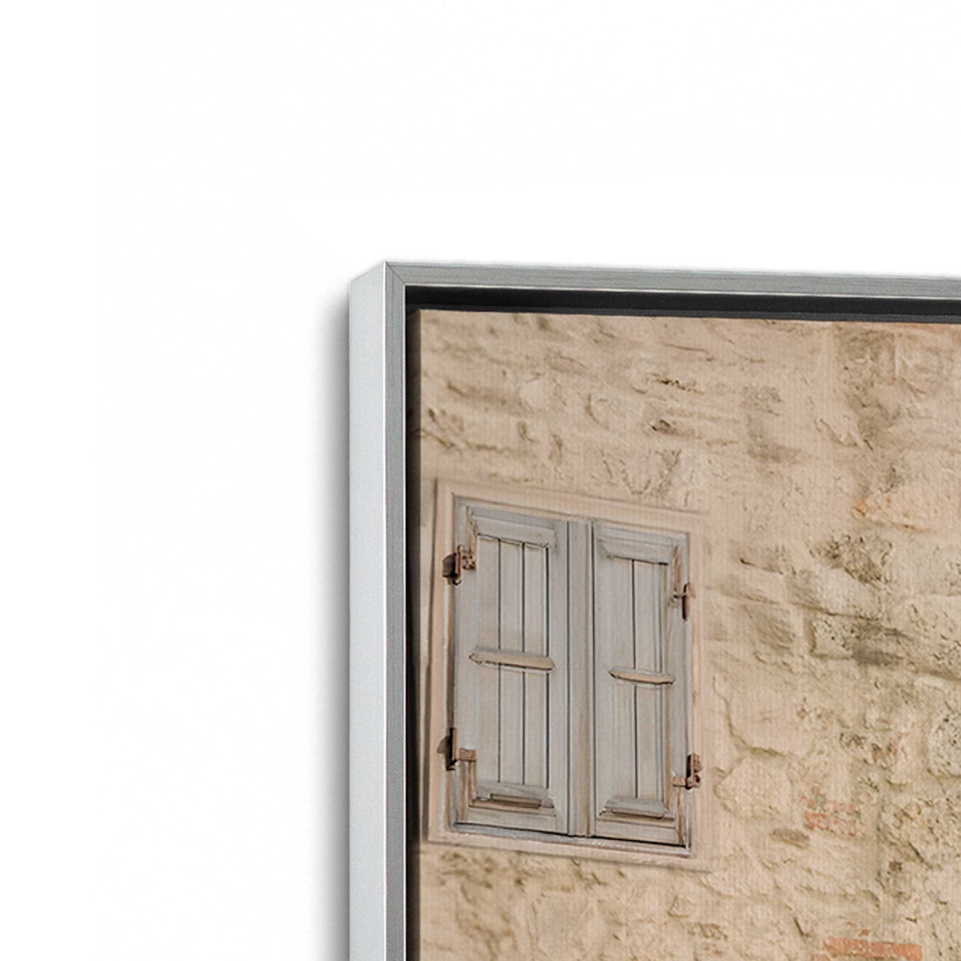 [Color:Polished Chrome], Picture of art in a Polished Chrome frame at an angle