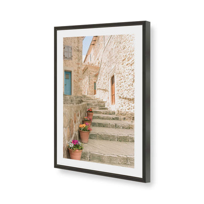 [Color:Satin Black], Picture of art in a Satin Black frame of the corner