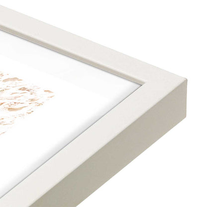 [Color:Opaque White], Picture of art in a Opaque White frame at an angle