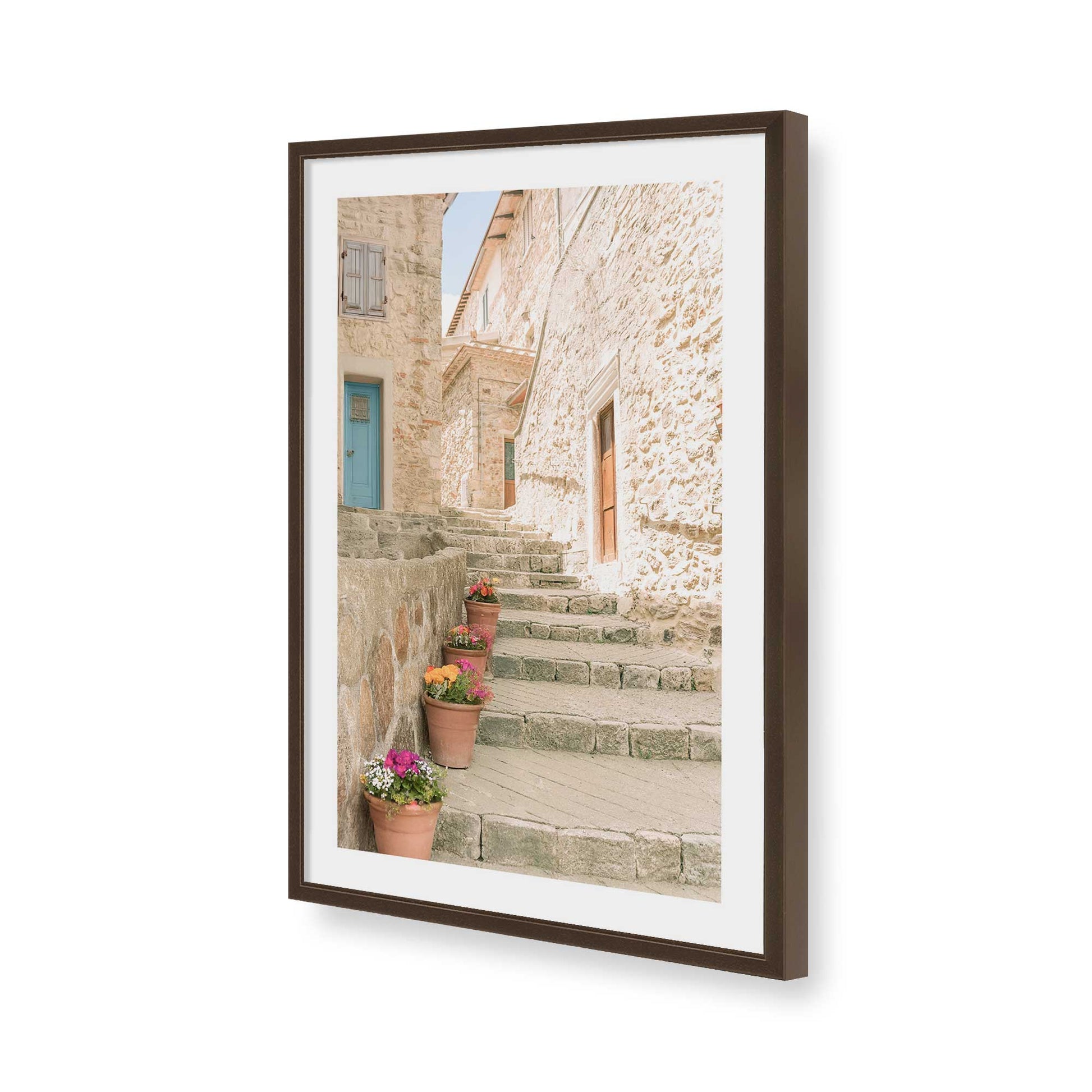 [Color:Belvinder Brown], Picture of art in a Belvinder Brown frame of the corner