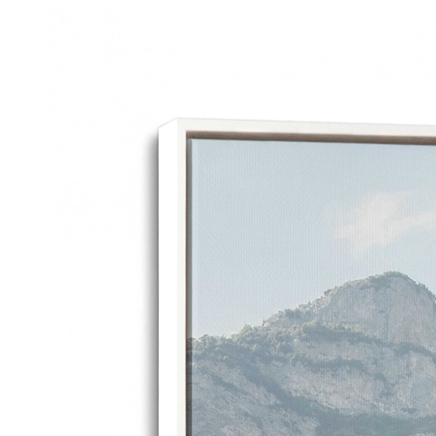 [Color:Opaque White], Picture of art in a White frame at an angle