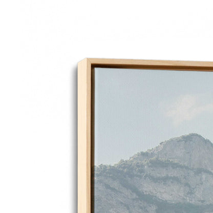 [Color:American Maple], Picture of art in a American Maple frame at an angle