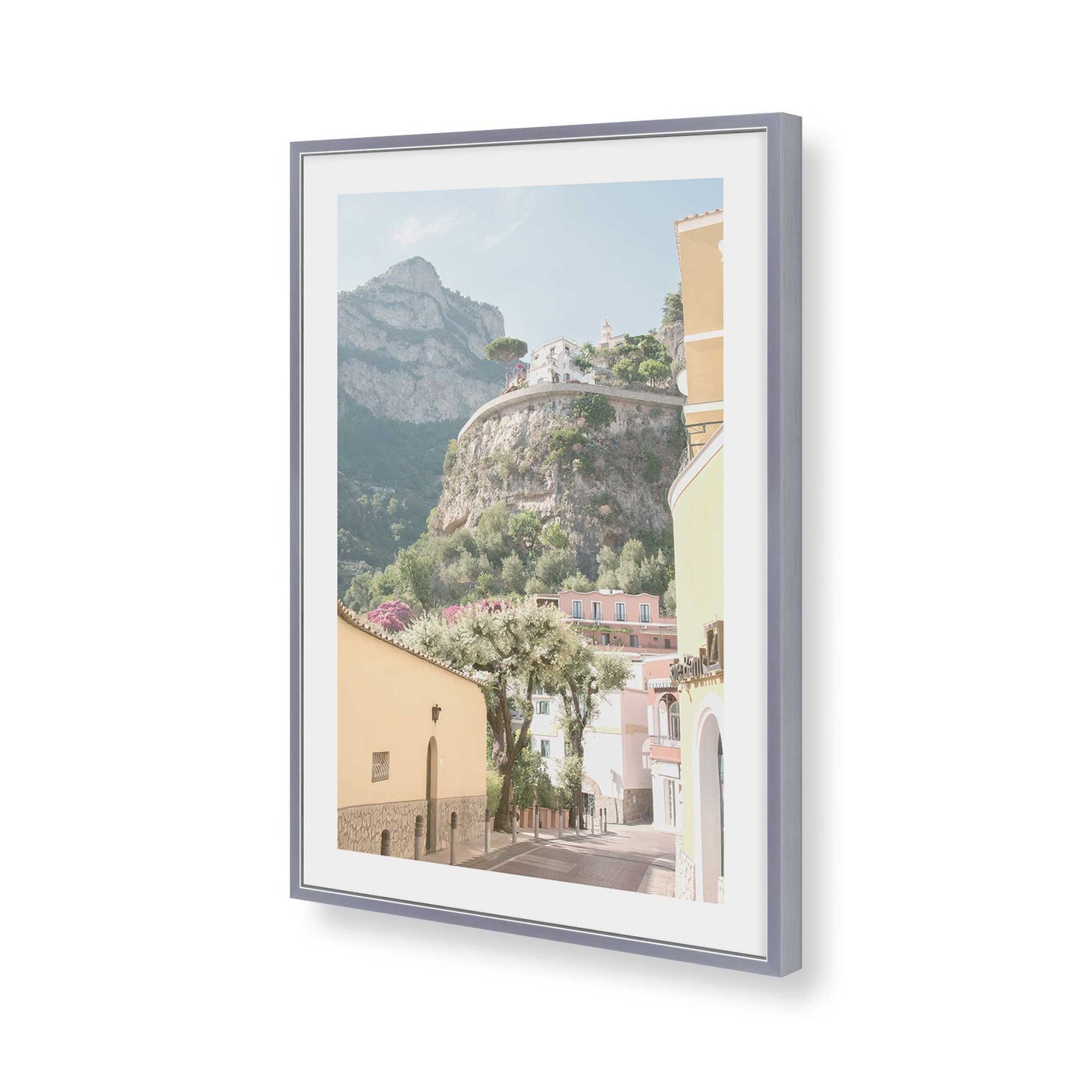 [Color:Polished Chrome], Picture of art in a Polished Chrome frame of the corner
