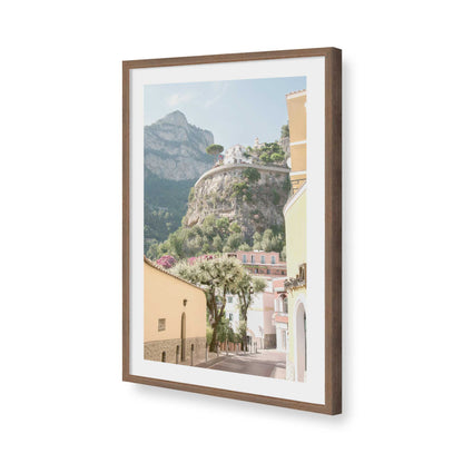 [Color:Walnut], Picture of art in a Walnut frame of the corner