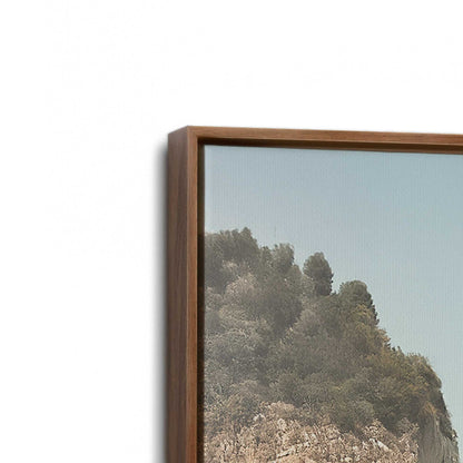 [Color:Walnut], Picture of art in a Walnut frame at an angle