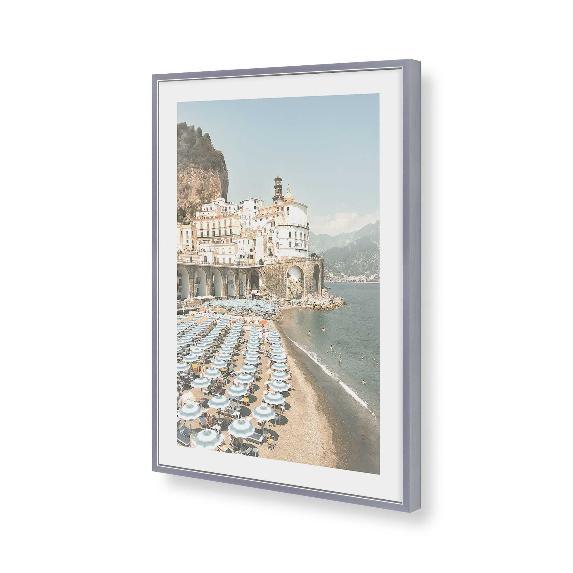 [Color:Polished Chrome], Picture of art in a Polished Chrome frame of the corner