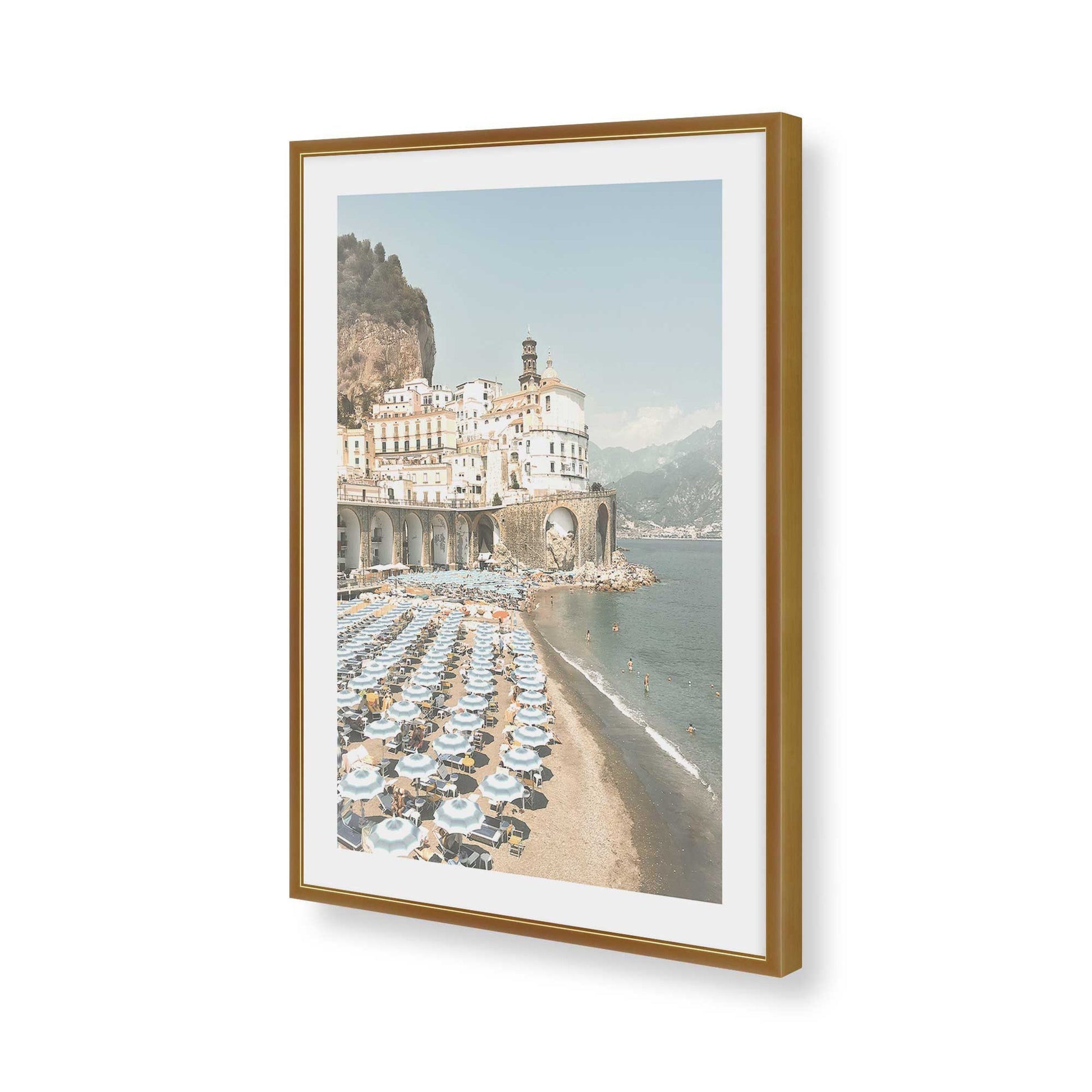 [Color:Polished Gold], Picture of art in a Polished Gold frame of the corner