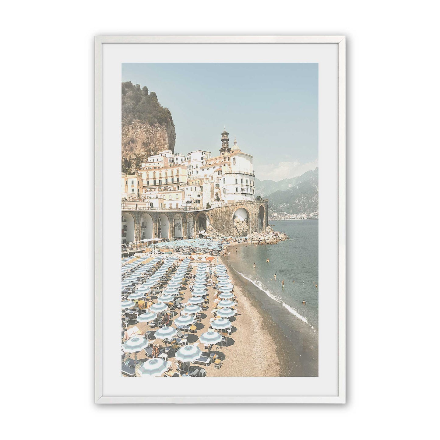 [Color:Opaque White], Picture of art in a Opaque White frame
