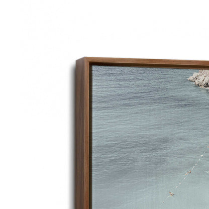 [Color:Walnut], Picture of art in a Walnut frame at an angle