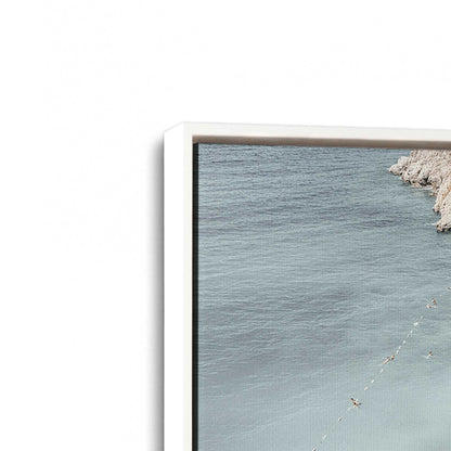 [Color:Opaque White], Picture of art in a White frame at an angle