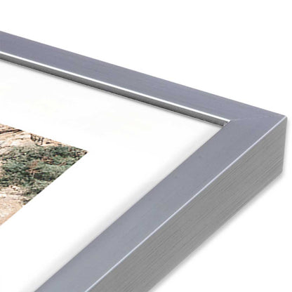 [Color:Polished Chrome], Picture of art in a Polished Chrome frame at an angle