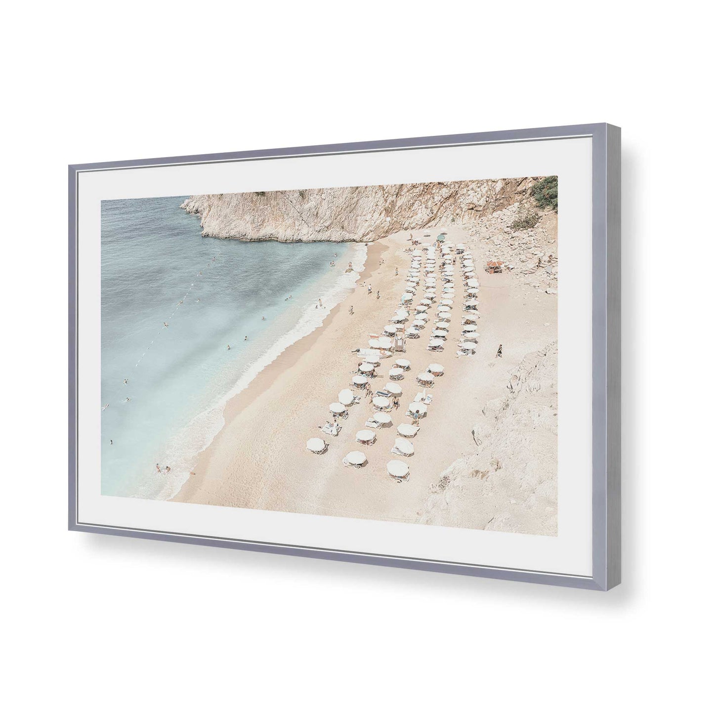 [Color:Polished Chrome], Picture of art in a Polished Chrome frame of the corner