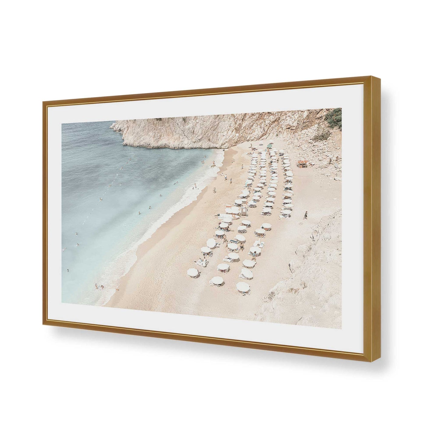 [Color:Polished Gold], Picture of art in a Polished Gold frame of the corner