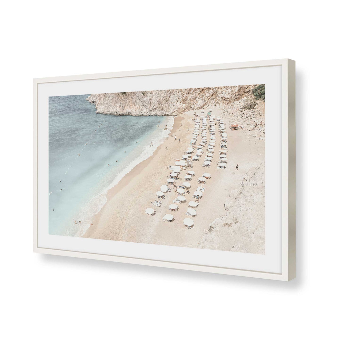 [Color:Opaque White], Picture of art in a Opaque White frame of the corner