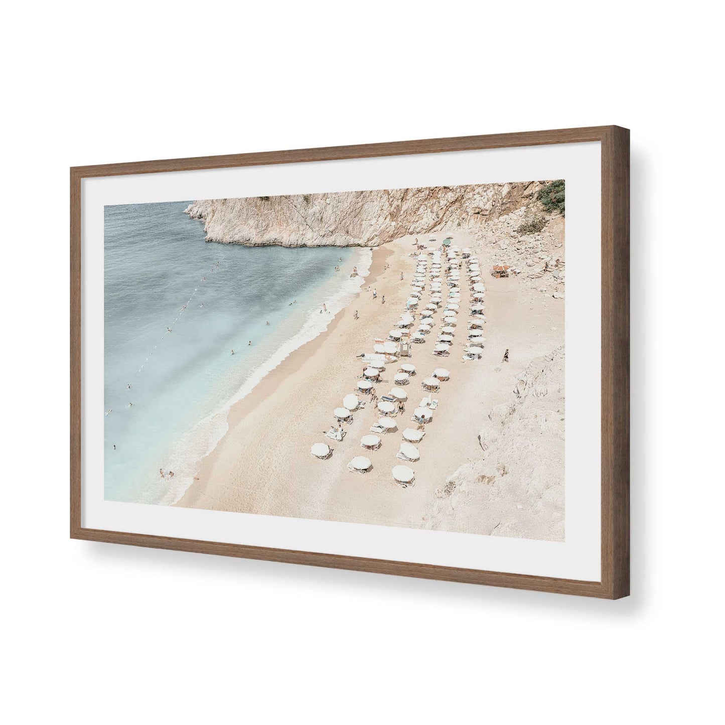 [Color:Walnut], Picture of art in a Walnut frame of the corner