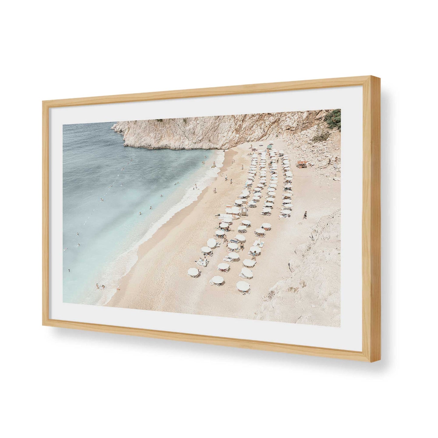 [Color:American Maple], Picture of art in a American Maple frame of the corner