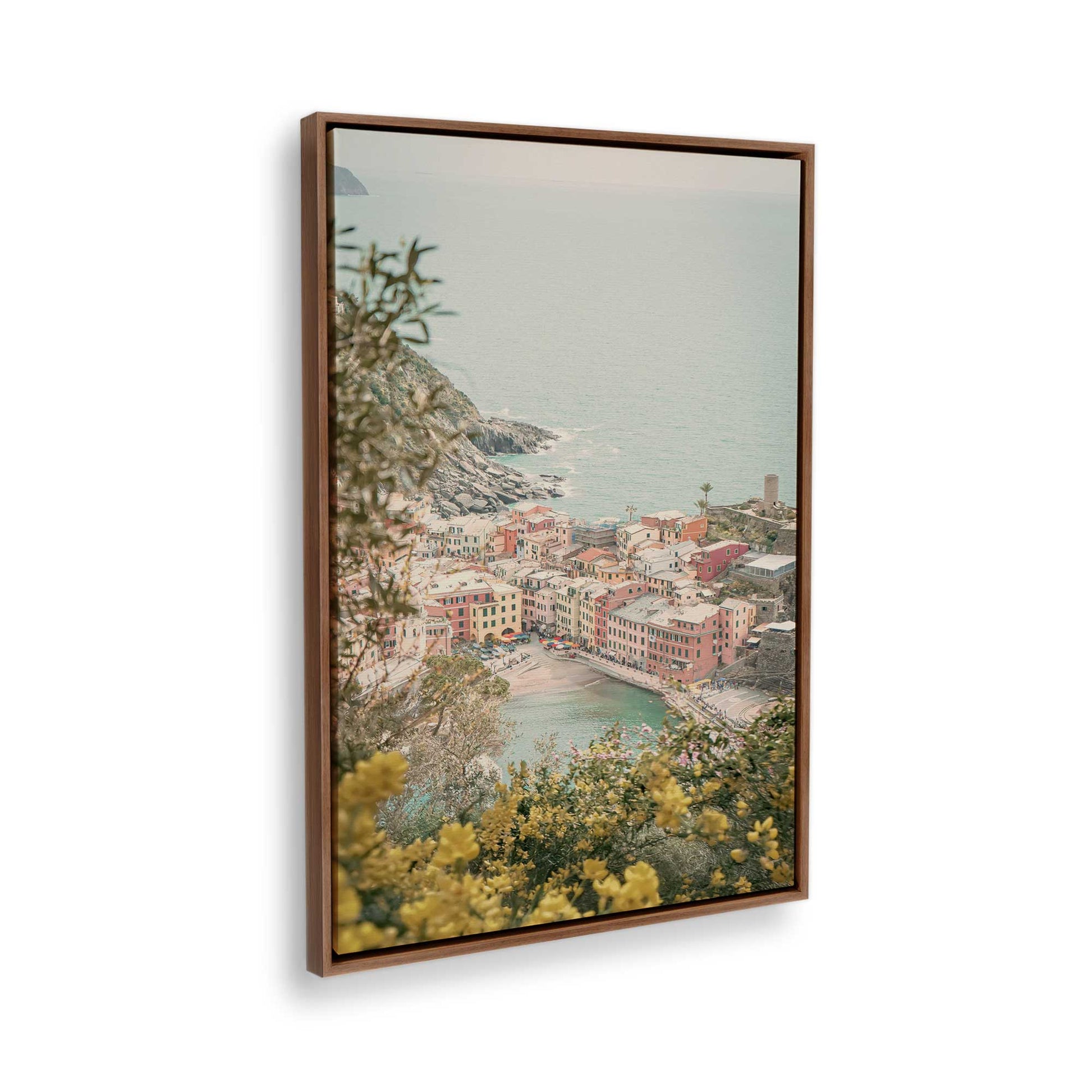 [Color:Walnut], Picture of the corner of the art