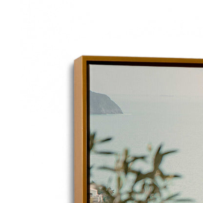 [Color:Polished Gold], Picture of art in a Polished Gold frame at an angle