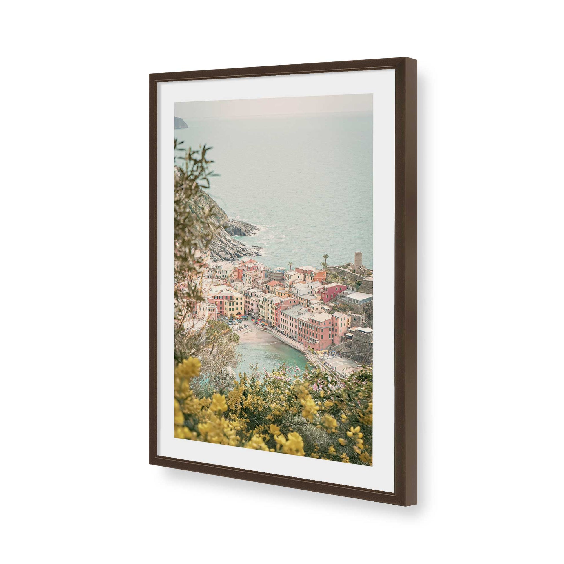 [Color:Belvinder Brown], Picture of art in a Belvinder Brown frame of the corner