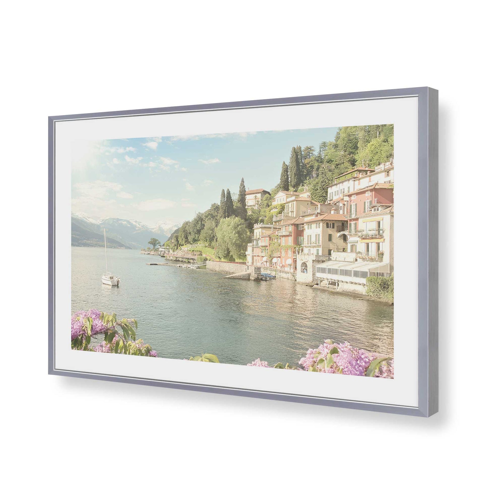 [Color:Polished Chrome], Picture of art in a Polished Chrome frame of the corner