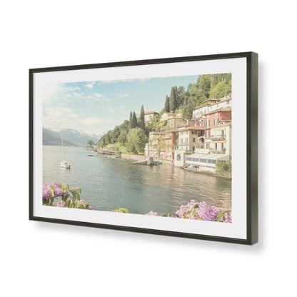 [Color:Satin Black], Picture of art in a Satin Black frame of the corner