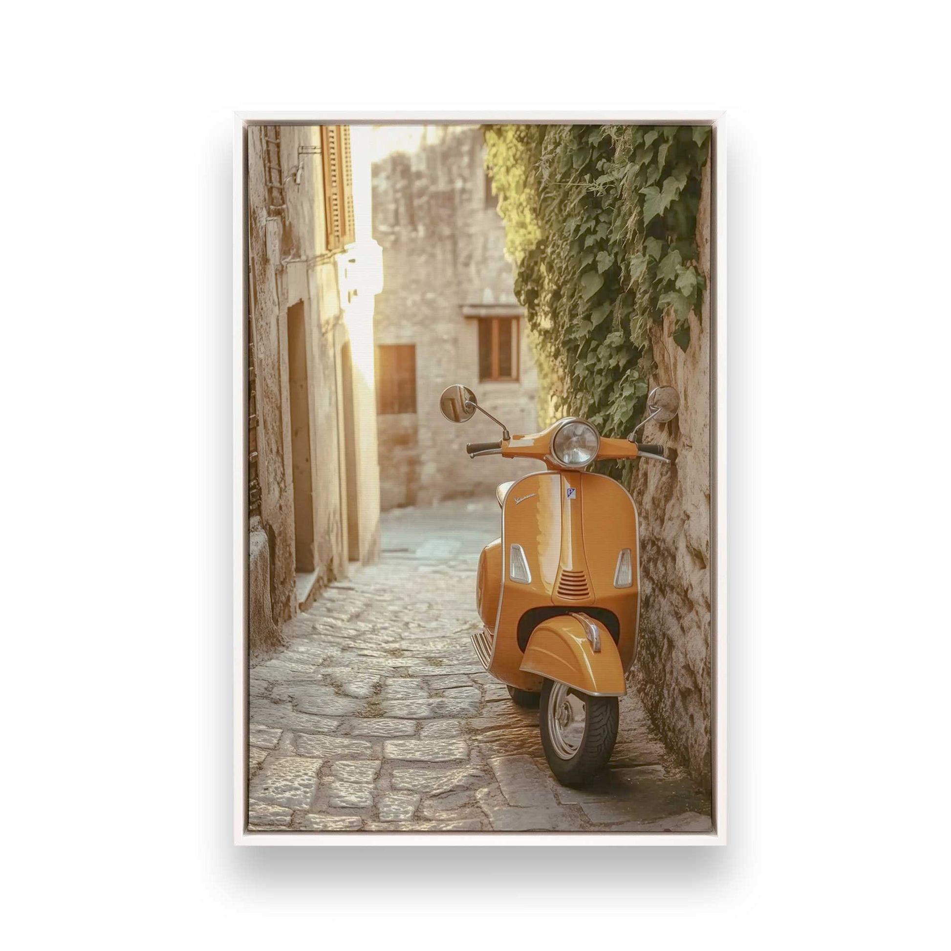 [Color:Opaque White], Picture of art in a White frame