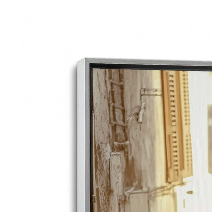 [Color:Polished Chrome], Picture of art in a Polished Chrome frame at an angle