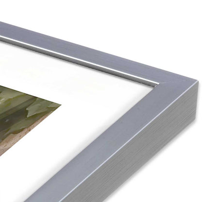 [Color:Polished Chrome], Picture of art in a Polished Chrome frame at an angle