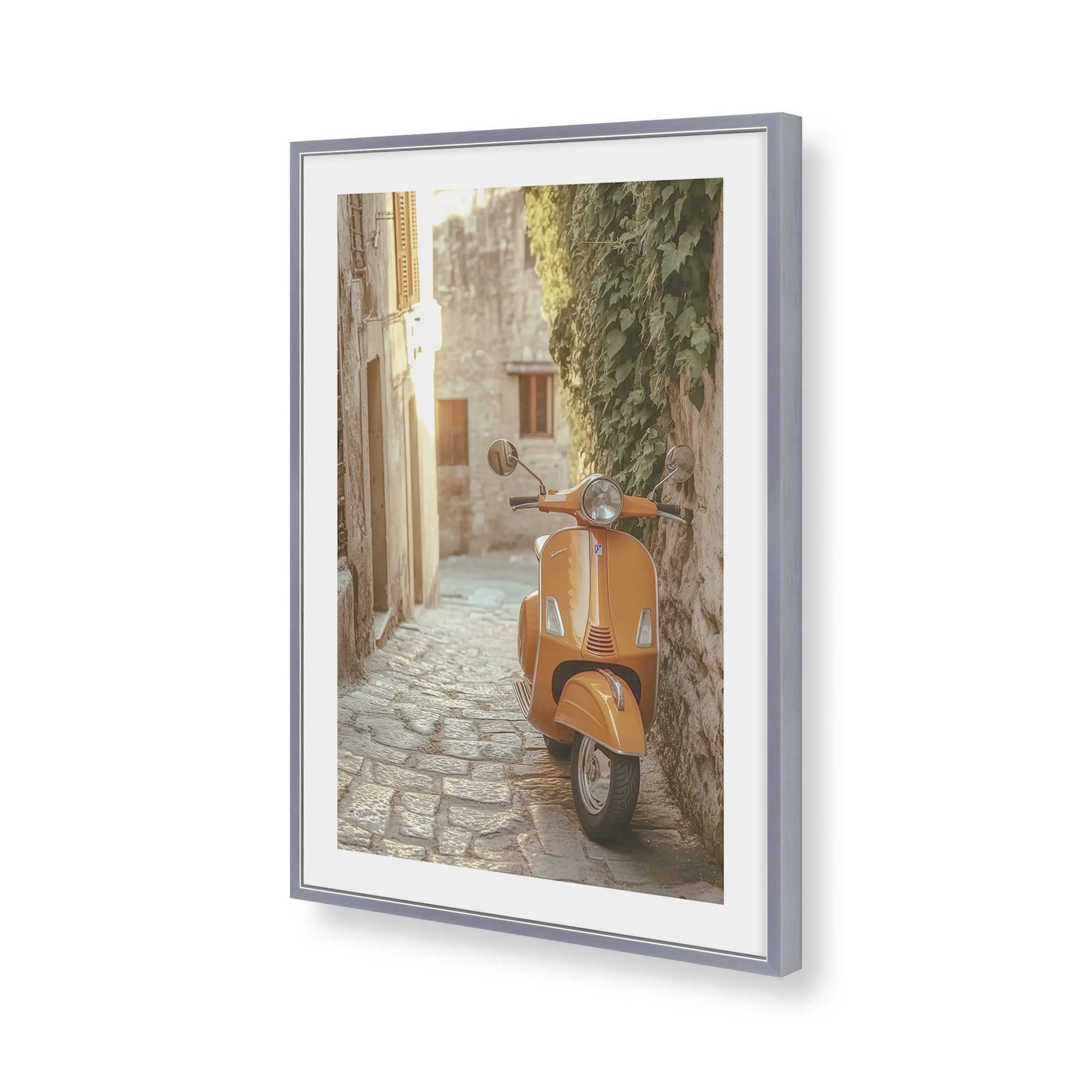 [Color:Polished Chrome], Picture of art in a Polished Chrome frame of the corner