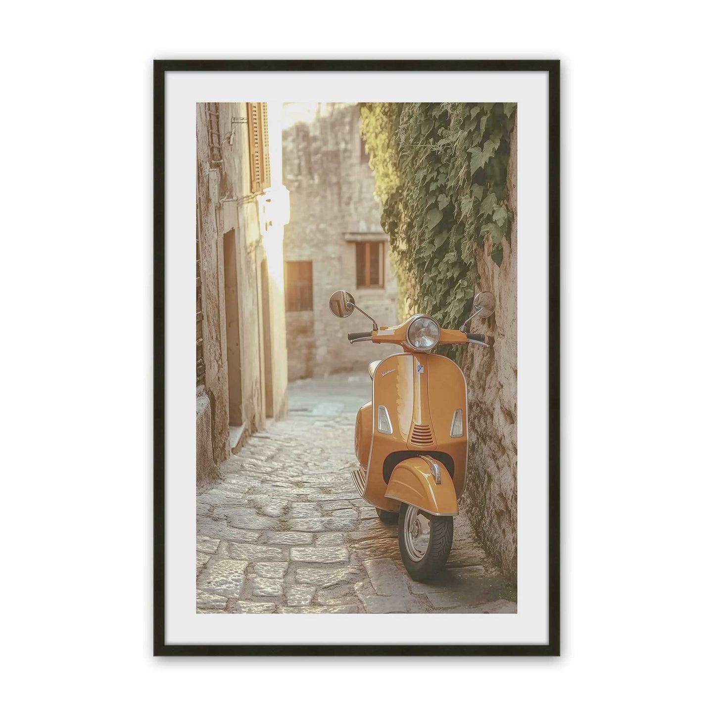 [Color:Satin Black], Picture of art in a Satin Black frame