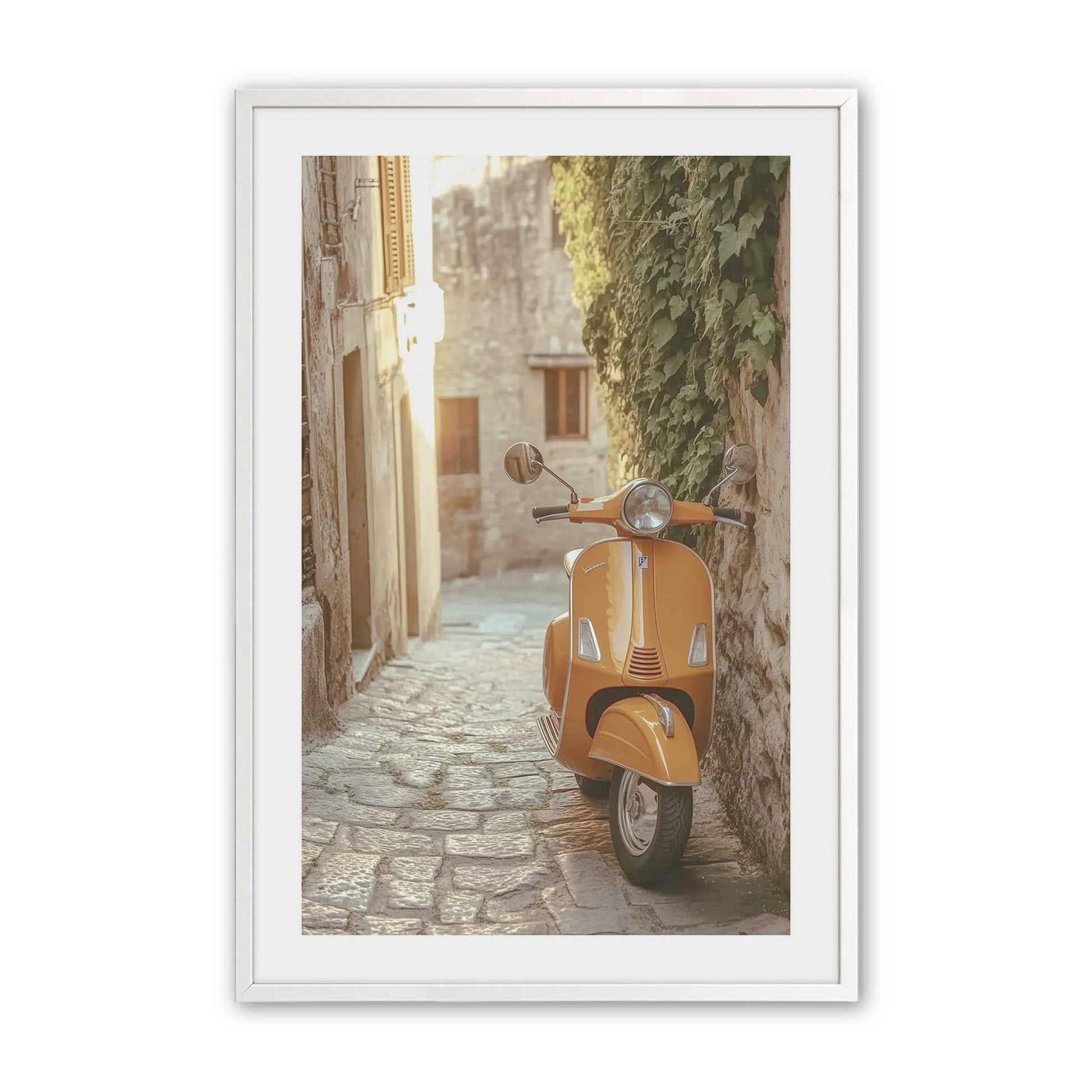 [Color:Opaque White], Picture of art in a Opaque White frame