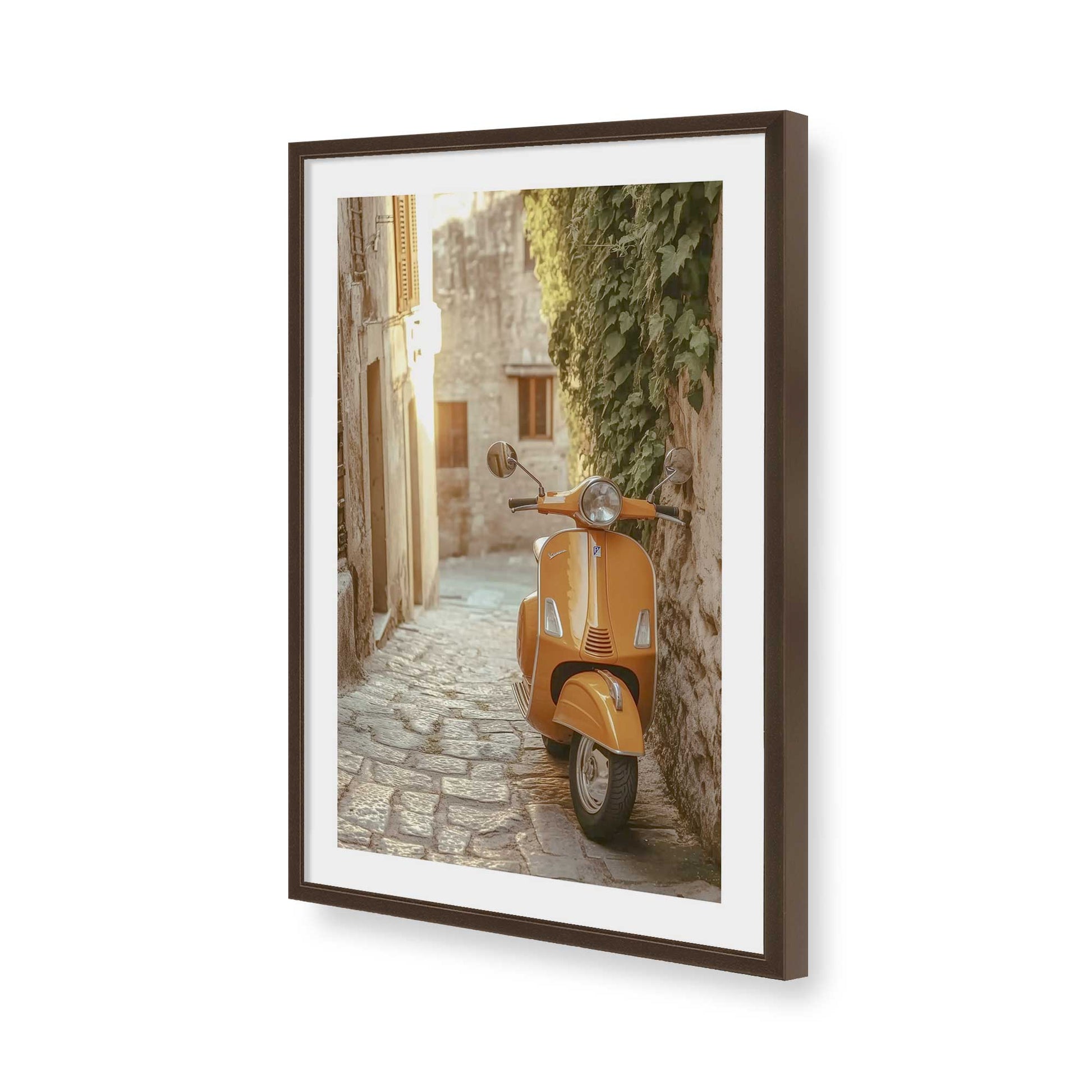 [Color:Belvinder Brown], Picture of art in a Belvinder Brown frame of the corner