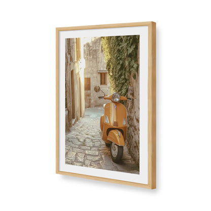 [Color:American Maple], Picture of art in a American Maple frame of the corner