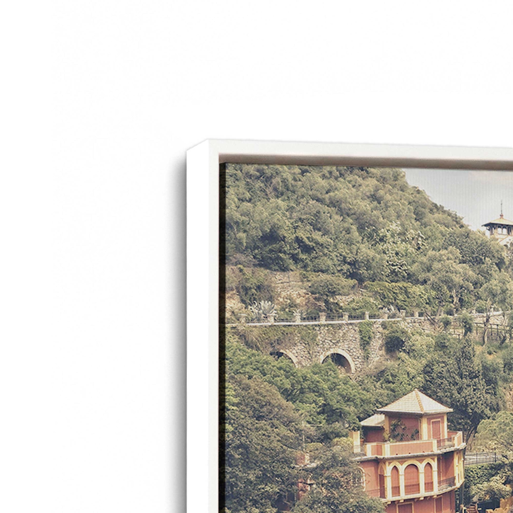 [Color:Opaque White], Picture of art in a White frame at an angle