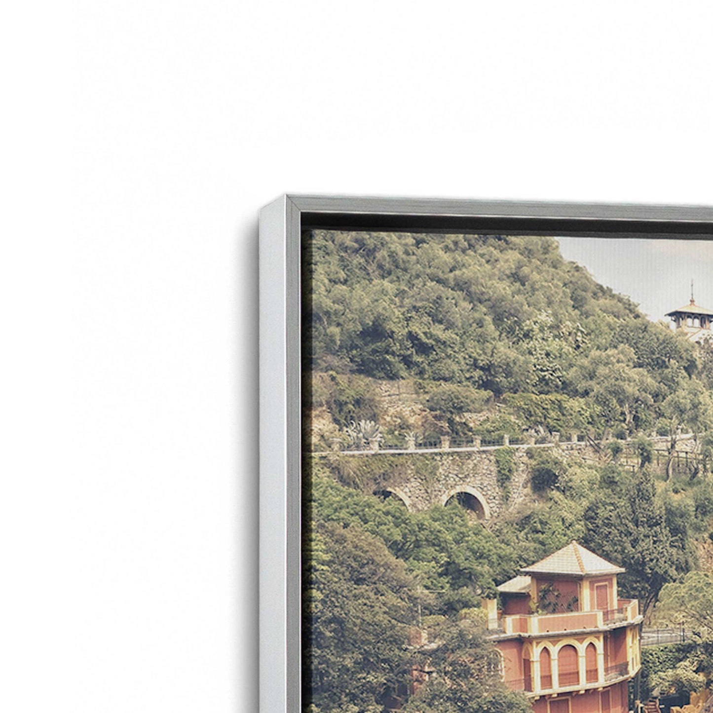 [Color:Polished Chrome], Picture of art in a Polished Chrome frame at an angle